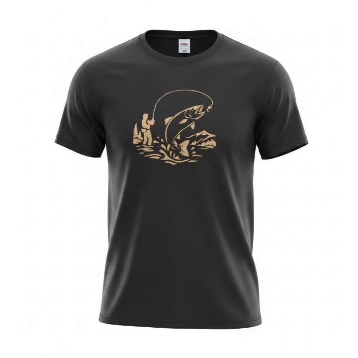 T‑shirt décoloration pêche